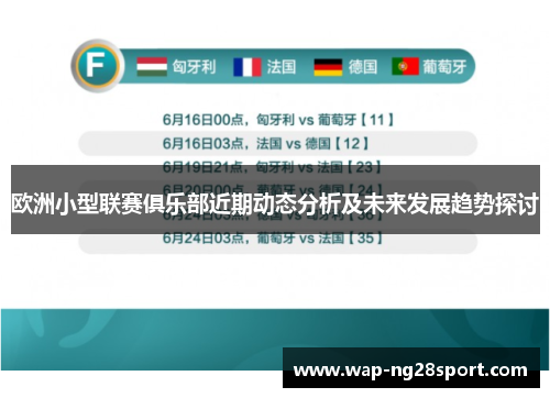 欧洲小型联赛俱乐部近期动态分析及未来发展趋势探讨