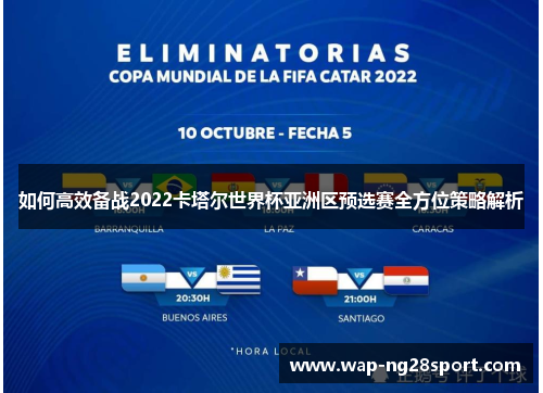 如何高效备战2022卡塔尔世界杯亚洲区预选赛全方位策略解析